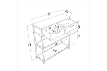 Fynlor Lipasto 90 cm - Valkoinen - Säilytys - Säilytyskalusteet - Lipasto