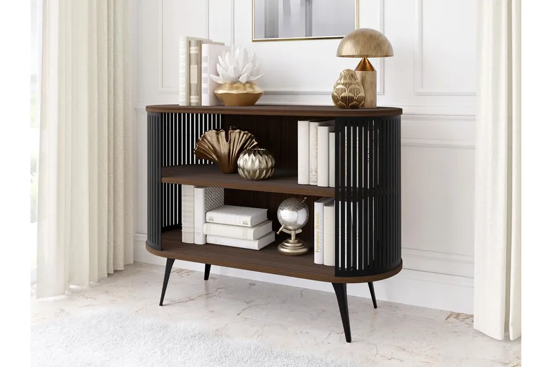 Galia Senkki 120x40 cm - Musta/Ruskea - Säilytys - Säilytyskalusteet - Senkki