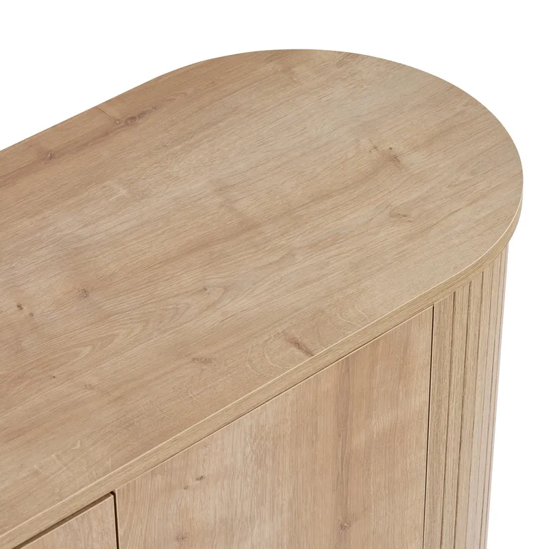 Haulover Konsolipöytä 180 cm - Sapphire Oak/Musta - Säilytys - Säilytyskalusteet - Senkki
