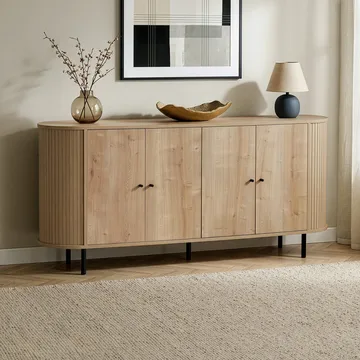 Haulover Konsolipöytä 180 cm - Sapphire Oak/Musta - Säilytys - Säilytyskalusteet - Senkki