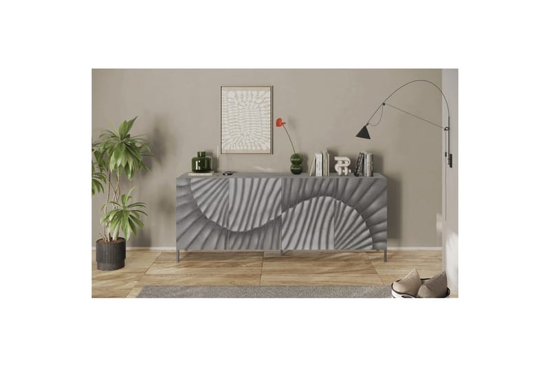 Hawell Senkki 241 cm - Harmaa - Säilytys - Säilytyskalusteet - Senkki