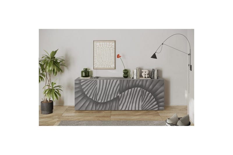Hawell Senkki 241 cm - Harmaa - Säilytys - Säilytyskalusteet - Senkki