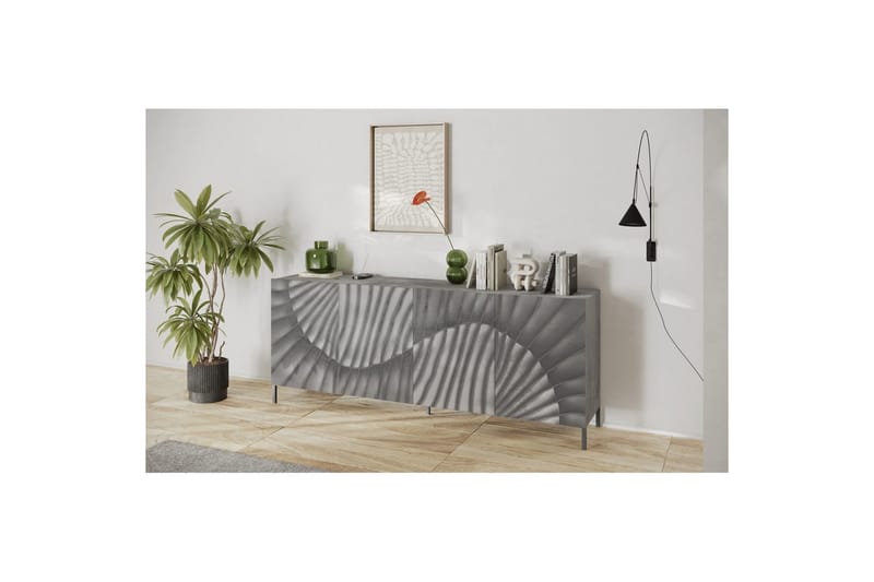 Hawell Senkki 241 cm - Harmaa - Säilytys - Säilytyskalusteet - Senkki