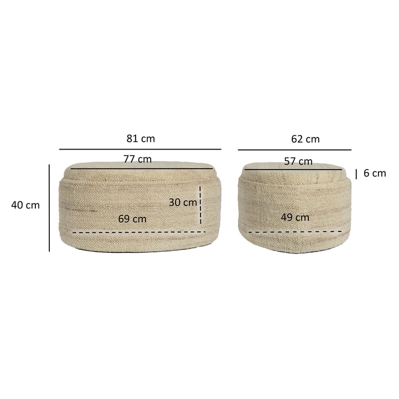 Ivoara-rahi 81 cm ovaali - ruskeanbeige - Säilytys - Säilytyskalusteet - Säilytysarkku