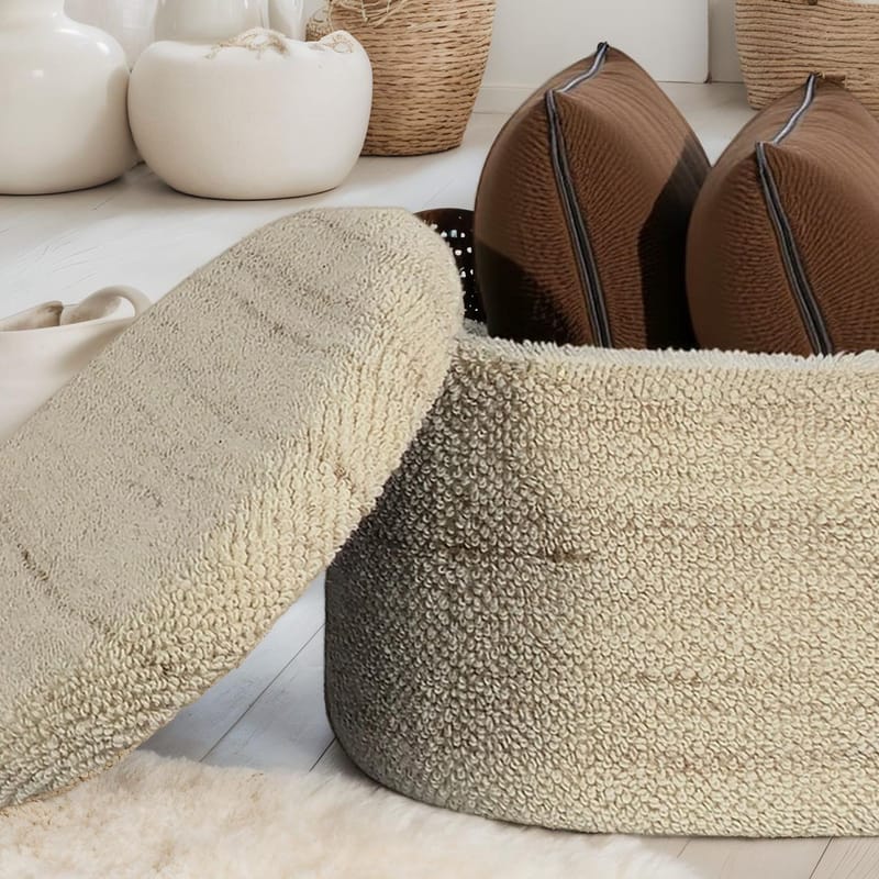 Ivoara-rahi 81 cm ovaali - ruskeanbeige - Säilytys - Säilytyskalusteet - Säilytysarkku