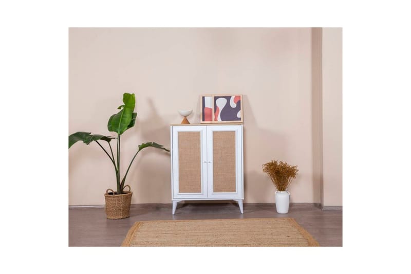 Jatinder senkki 90x41 cm - Luonnollinen/Valkoinen - Säilytys - Säilytyskalusteet - Senkki