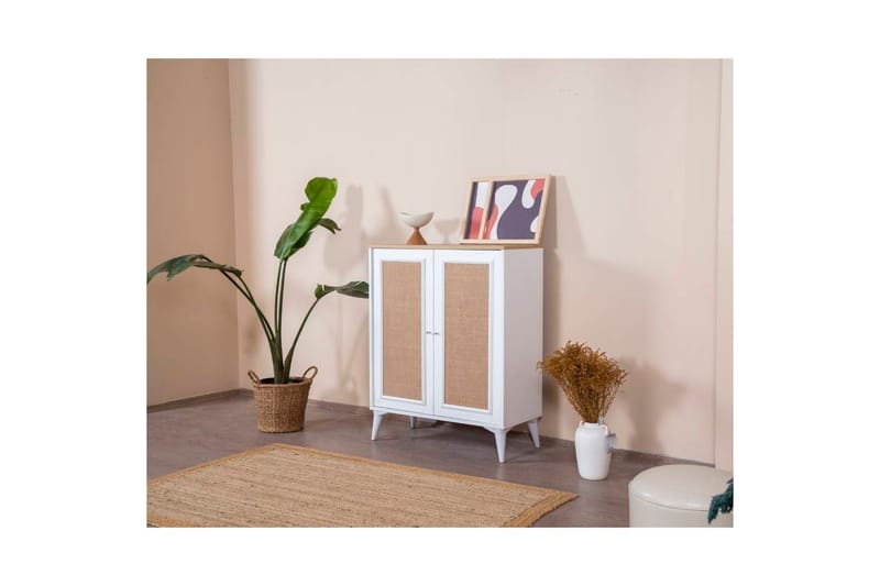 Jatinder senkki 90x41 cm - Luonnollinen/Valkoinen - Säilytys - Säilytyskalusteet - Senkki