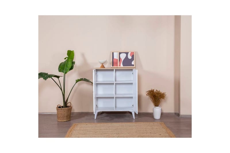 Jatinder senkki 90x41 cm - Luonnollinen/Valkoinen - Säilytys - Säilytyskalusteet - Senkki