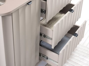 Joriel senkki 111 cm - Beige|musta - Säilytys - Säilytyskalusteet - Lipasto