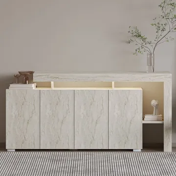 Jurukovo Konsolipöytä 170 cm - travertiini - Säilytys - Säilytyskalusteet - Senkki