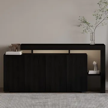 Jurukovo Konsolipöytä 170 cm - Wood Black - Säilytys - Säilytyskalusteet - Senkki