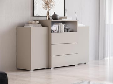 kaappi Lipasto, 2 ovea ja 3 laatikkoa, URBAN URBIII1500 beige - Säilytys - Säilytyskalusteet - Senkki