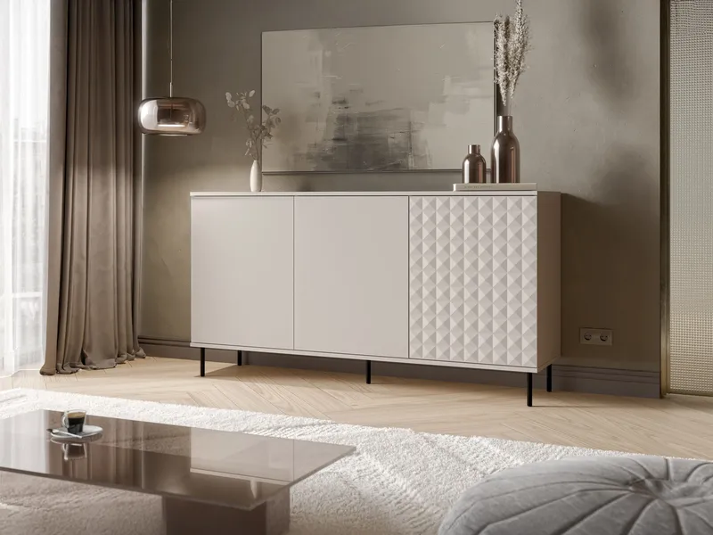 kaappi NO_BRAND LEO 160 -lipasto beige - Säilytys - Säilytyskalusteet - Senkki