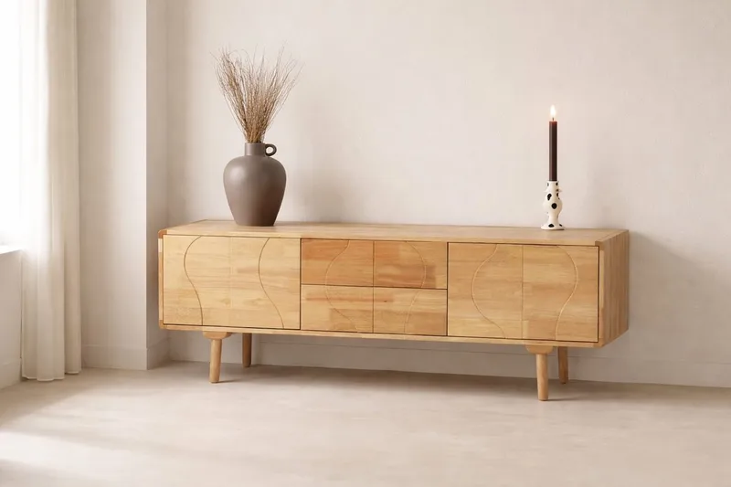 kaappi VIND Skärhamn Luonnonväri 45 x 180 x 65, luonnonvärinen