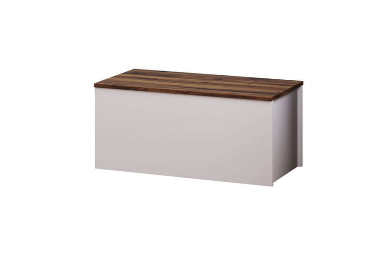 Kamiloba Kulmalipasto 90 cm - Valkoinen/Pähkinä - Säilytys - Säilytyskalusteet - Lipasto