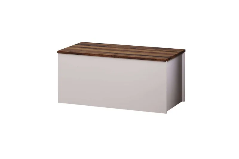 Kamiloba Kulmalipasto 90 cm, Valkoinen/Pähkinä