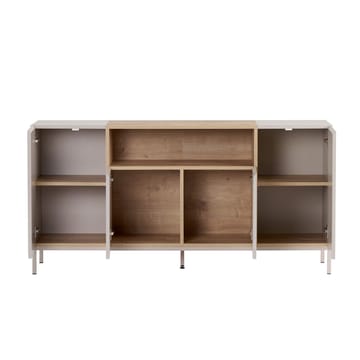 Konsolipöytä Nordure Rialto (160 x 80 x 40 cm) Hiekkakivi safiiri tammi - Sandstone ja Sapphire Oak - Säilytys - Säilytyskalusteet - Senkki