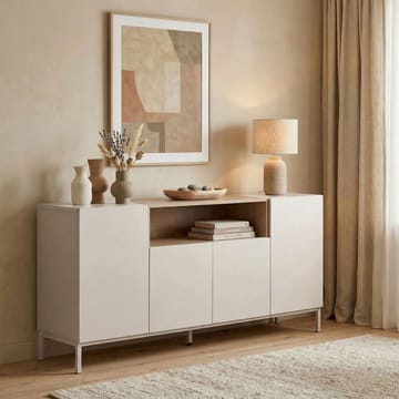 Konsolipöytä Nordure Rialto (160 x 80 x 40 cm) Hiekkakivi safiiri tammi - Sandstone ja Sapphire Oak - Säilytys - Säilytyskalusteet - Senkki