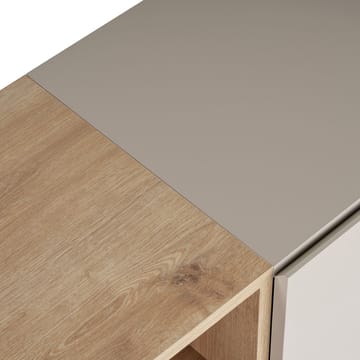 Konsolipöytä Nordure Rialto (160 x 80 x 40 cm) Hiekkakivi safiiri tammi - Sandstone ja Sapphire Oak - Säilytys - Säilytyskalusteet - Senkki