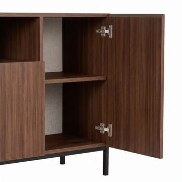Konsolipöytä Nordure Rialto (160 x 80 x 40 cm) Milano pähkinä musta - Milano Walnut ja musta - Säilytys - Säilytyskalusteet - Senkki