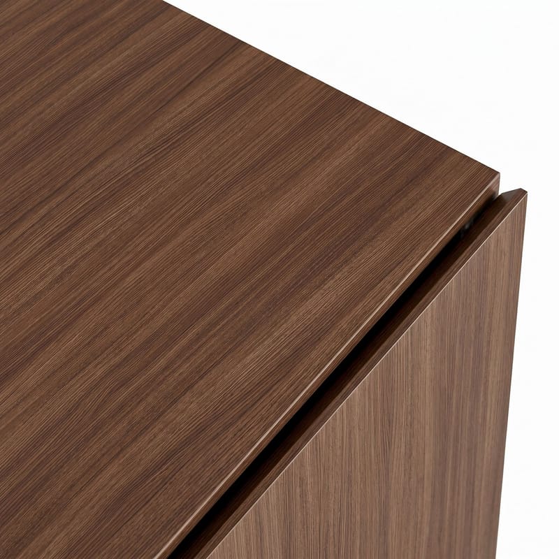 Konsolipöytä Nordure Rialto (160 x 80 x 40 cm) Milano pähkinä musta - Milano Walnut ja musta - Säilytys - Säilytyskalusteet - Senkki