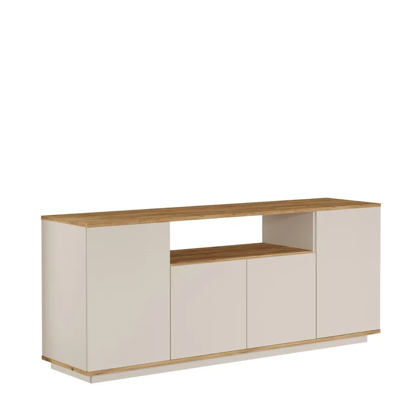 konsolipöytä Skye Decor Cleo Shelf (180 x 75 x 44,5 cm) Atlantic Pine cashmere, Atlantic Pine ja Cashmere