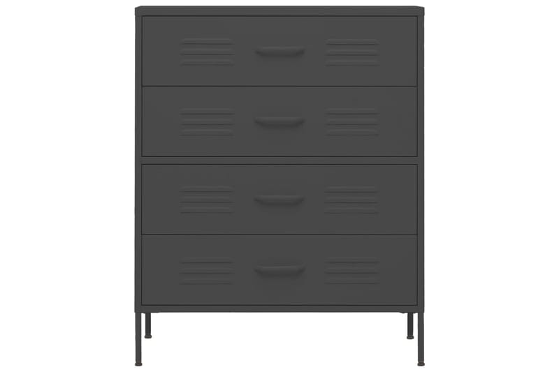 Lipasto antrasiitti 80x35x101,5 cm teräs - Säilytys - Säilytyskalusteet - Lipasto