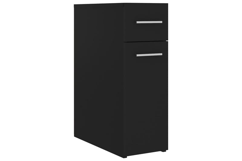 Apteekkarinkaappi musta 20x45,5x60 cm lastulevy - Säilytys - Säilytyskalusteet - Lipasto