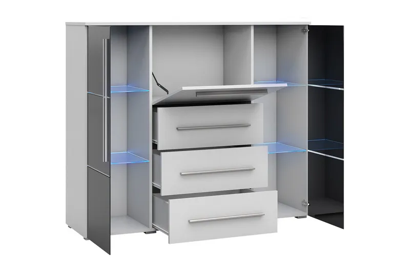 Bari Lipasto 136x39x115 cm - Säilytys - Säilytyskalusteet - Lipasto