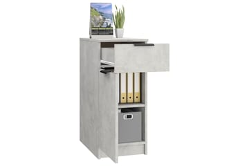 beBasic Pöytäkaappi betoninharmaa 33,5x50x75 cm tekninen puu - Harmaa - Säilytys - Säilytyskalusteet - Lipasto - Kirjoituslipasto