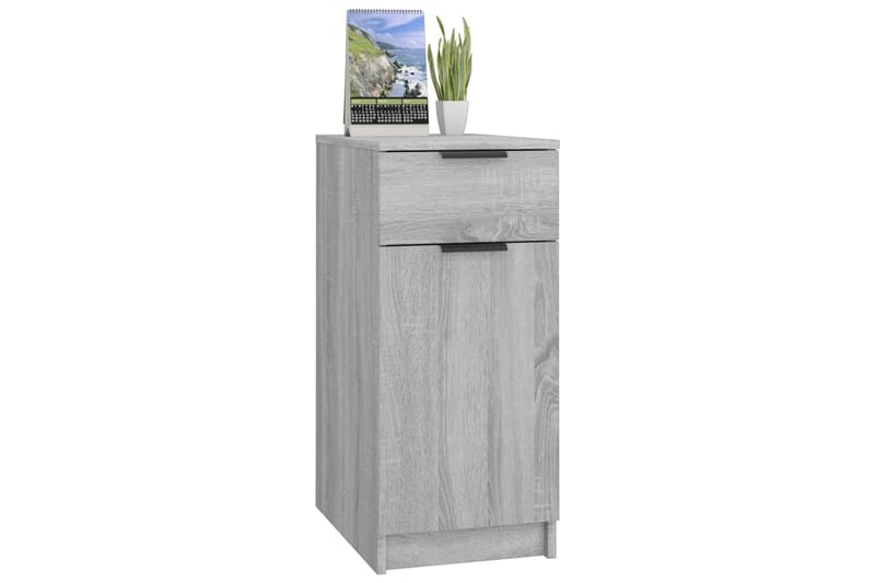beBasic Pöytäkaappi harmaa Sonoma 33,5x50x75 cm tekninen puu - Harmaa - Säilytys - Säilytyskalusteet - Lipasto - Kirjoituslipasto