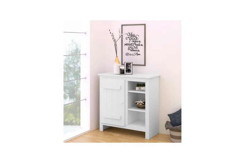 Lipasto Bertram Valkoinen - Valkoinen - Säilytys - Kaappi - Säilytyskaappi