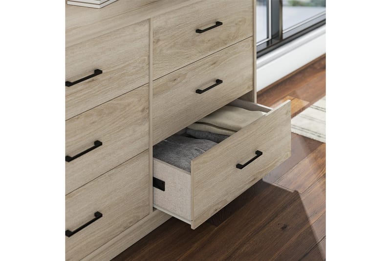 Lipasto BrEZ 136x40x76 cm, Vaalea tammi - 136x40x76 cm, Vaalea tammi - Säilytys - Säilytyskalusteet - Lipasto