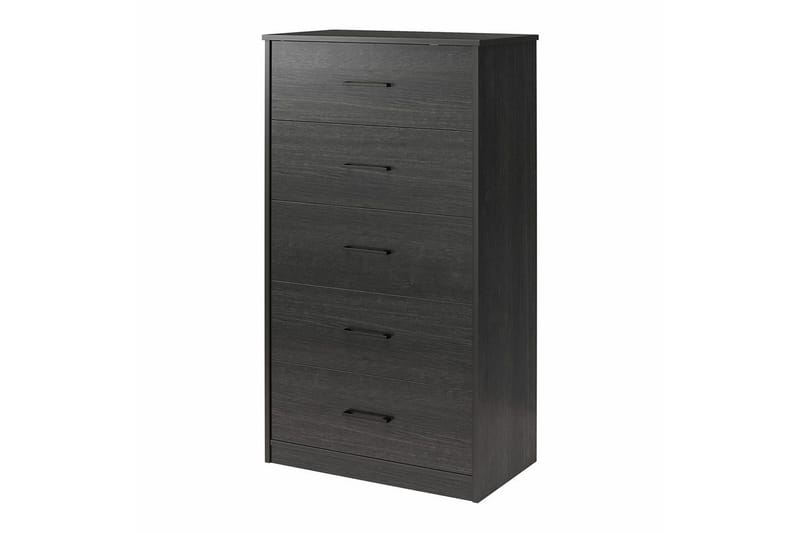 Lipasto BrEZ 71x40x126 cm, Musta tammi - 71x40x126 cm, Musta tammi - Säilytys - Säilytyskalusteet - Lipasto