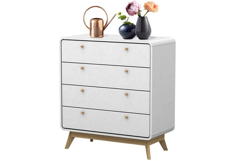 Lipasto Cassie Valkoinen/Valkoinen - Valkoinen/Valkoinen - Säilytys - Säilytyskalusteet - Lipasto