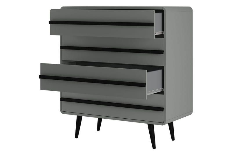 Lipasto Chantal Harmaa - Harmaa - Säilytys - Säilytyskalusteet - Lipasto