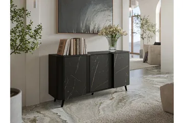 Lipasto Clement 151 cm - Musta - Säilytys - Säilytyskalusteet - Lipasto