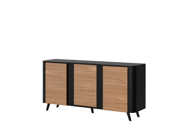 Lipasto Clement 151 cm, Musta/Ruskea