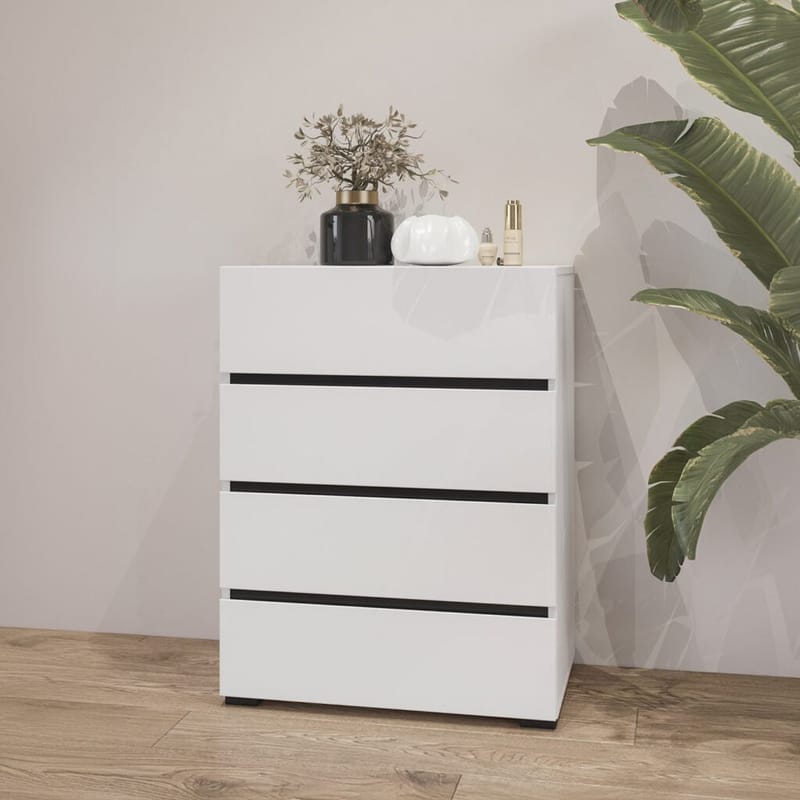 Lipasto Cross 4 laatikolla - Valkoinen - Säilytys - Säilytyskalusteet - Lipasto