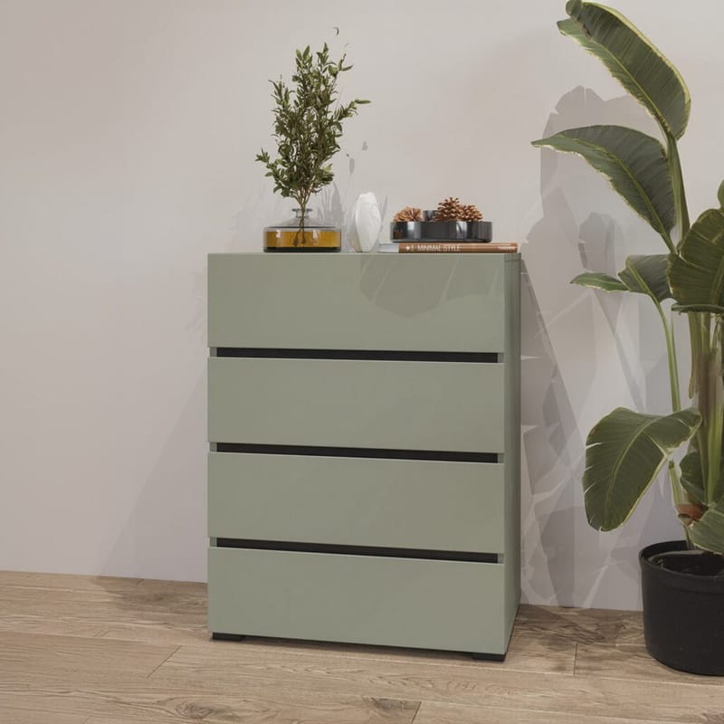 Lipasto Cross 4 laatikolla - Vihreä - Säilytys - Säilytyskalusteet - Lipasto