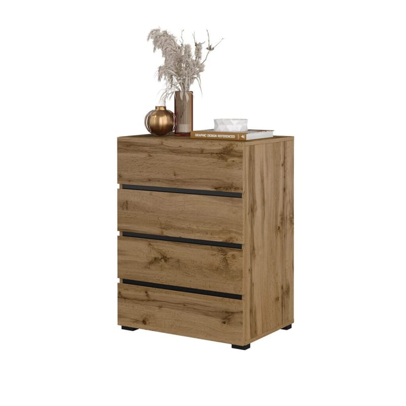 Lipasto Cross 4 laatikolla - Wotan Tammik - Säilytys - Säilytyskalusteet - Lipasto