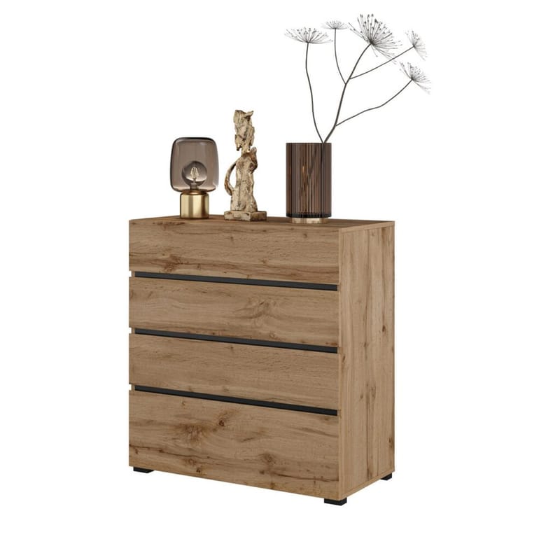 Lipasto Cross S 4 laatikolla - Wotan Tammik - Säilytys - Säilytyskalusteet - Lipasto