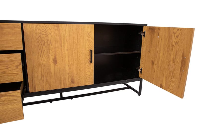 Lipasto Amsterdam Tammi/Musta - Säilytys - Säilytyskalusteet - Lipasto