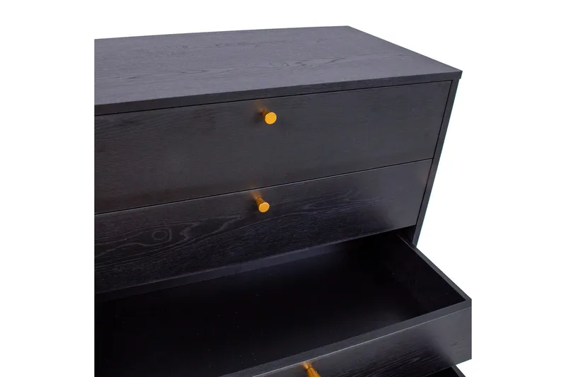 Lipasto Luxembourg Musta/Kupari - Säilytys - Säilytyskalusteet - Lipasto