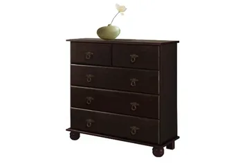 Lipasto Fania 82 cm - Musta - Säilytys - Säilytyskalusteet - Lipasto