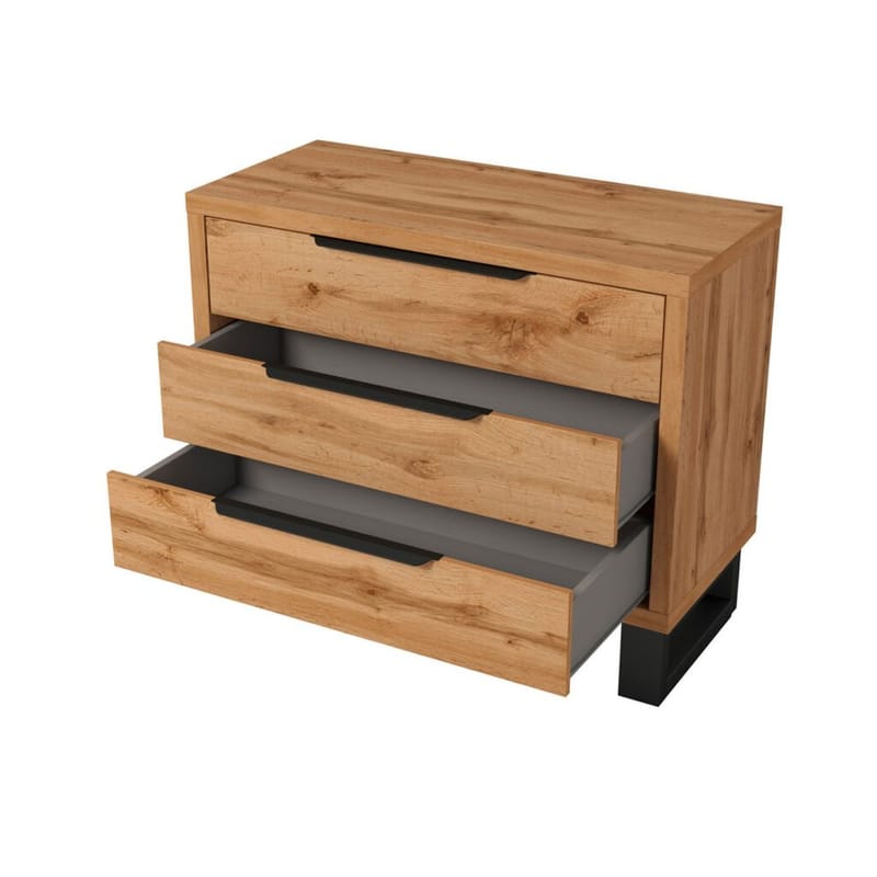 Lipasto Halle S - 3 laatikkoa - Säilytys - Säilytyskalusteet - Lipasto