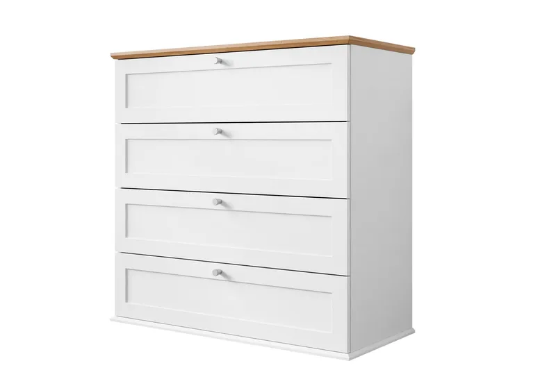 Lipasto Hammerdal 92 cm, Valkoinen/Tammi