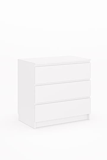 Lipasto Hanah Home Derinkuyu 3 (80 x 77,5 x 48 cm) valkoinen - Säilytys - Säilytyskalusteet - Lipasto