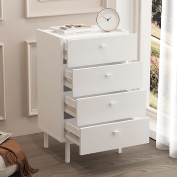 Lipasto Hanah Home Luke (47,9 x 80,1 x 36,8 cm) Valkoinen - Valkoinen - Säilytys - Säilytyskalusteet - Lipasto