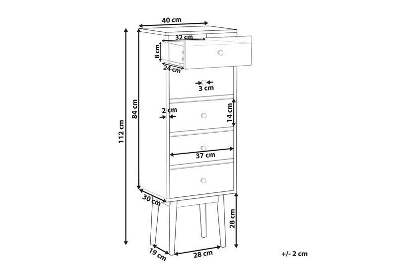 Kaappi Marissah - Puu/Luonnonväri - Säilytys - Säilytyskalusteet - Lipasto